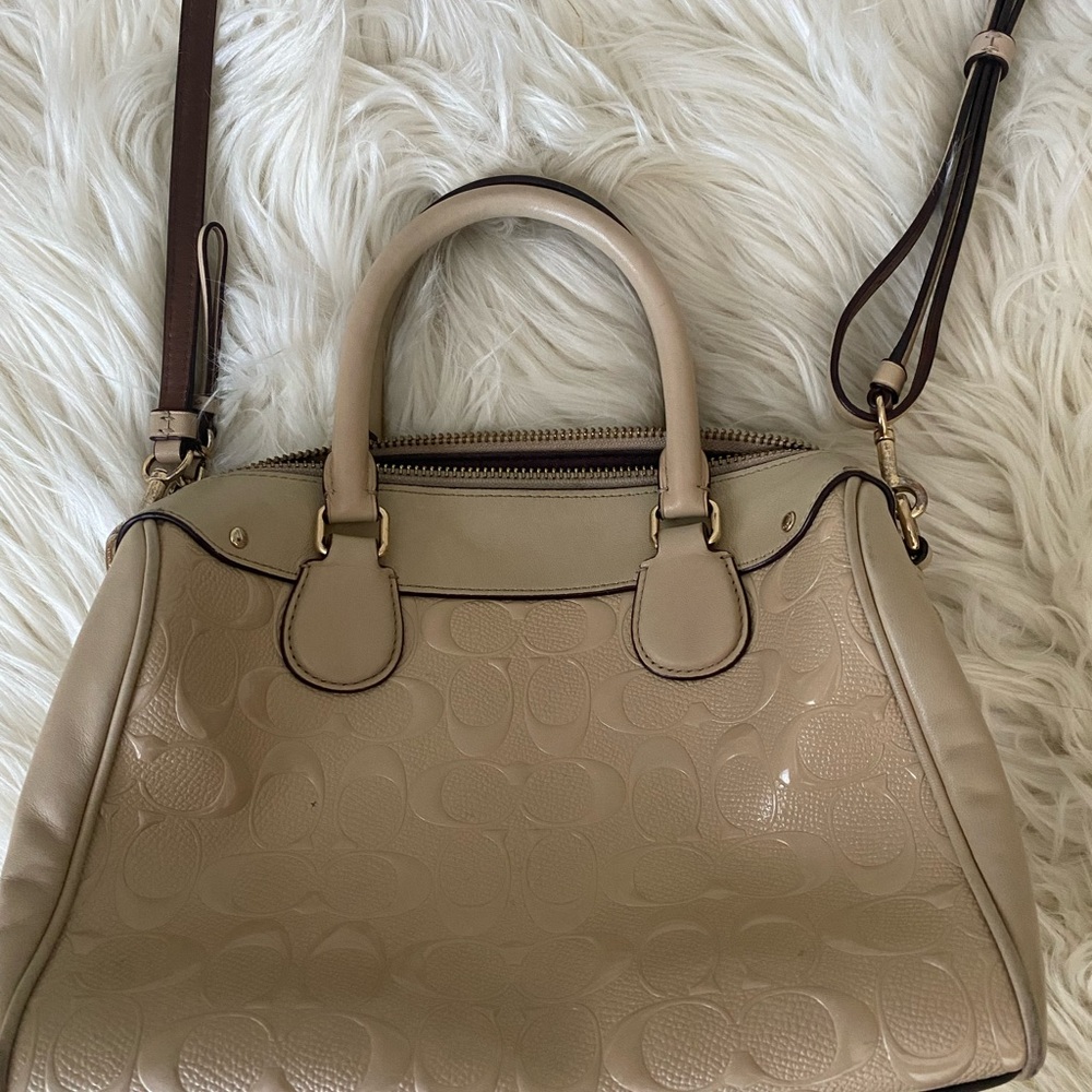 Vintage Coach Mini Bennett Satchel Patent Leather - Picture 3 of 6